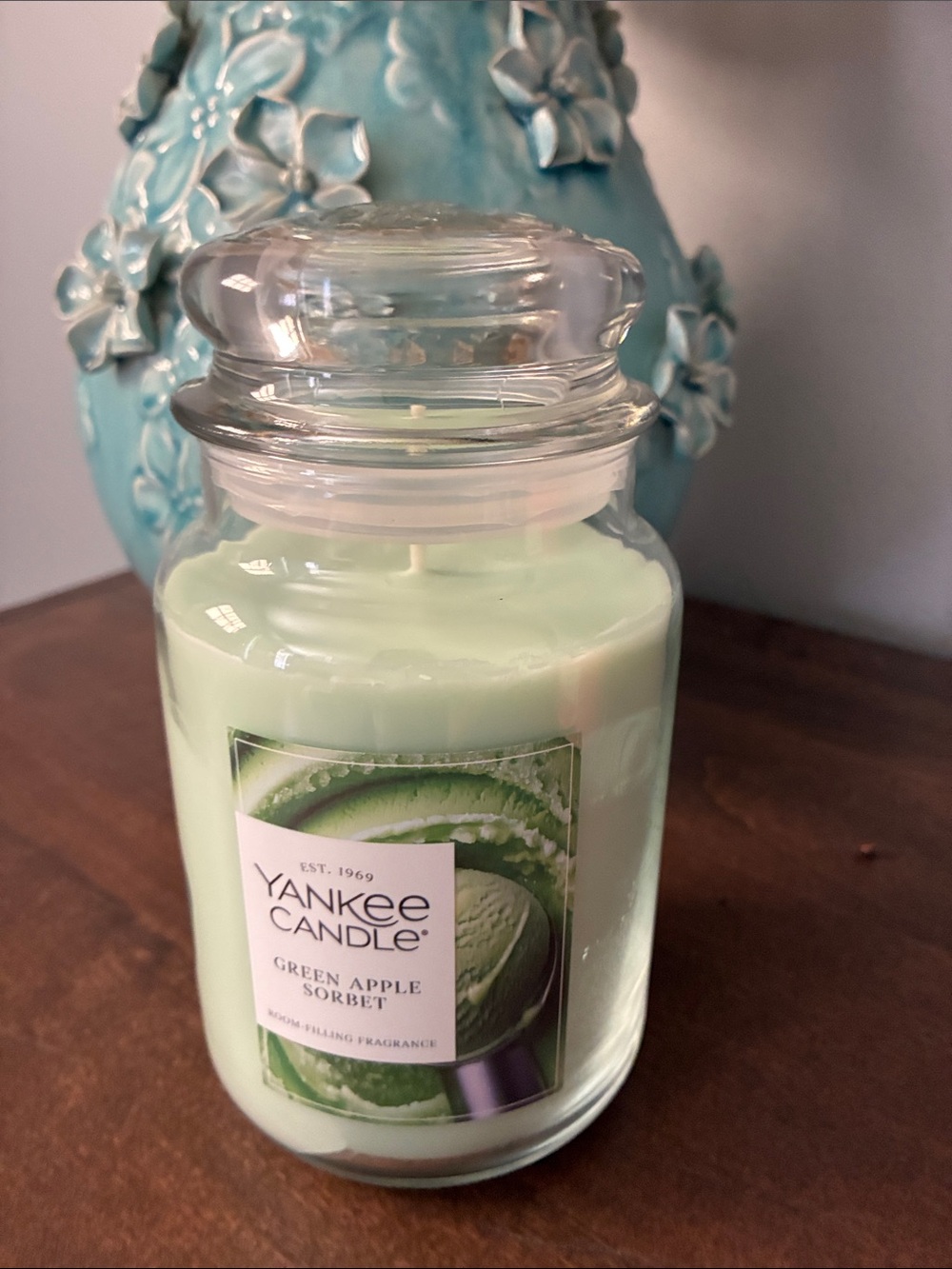 Yankee Candle Pale Green Jar Candle